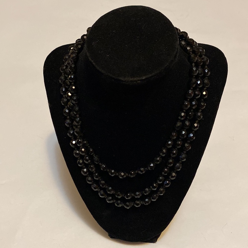 Vintage layered beaded necklace and bracelet set